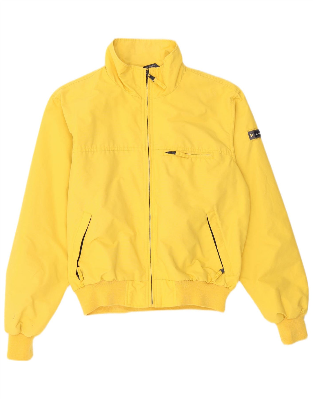 CANADIENS Mens Bomber Jacket UK 36 Small Yellow