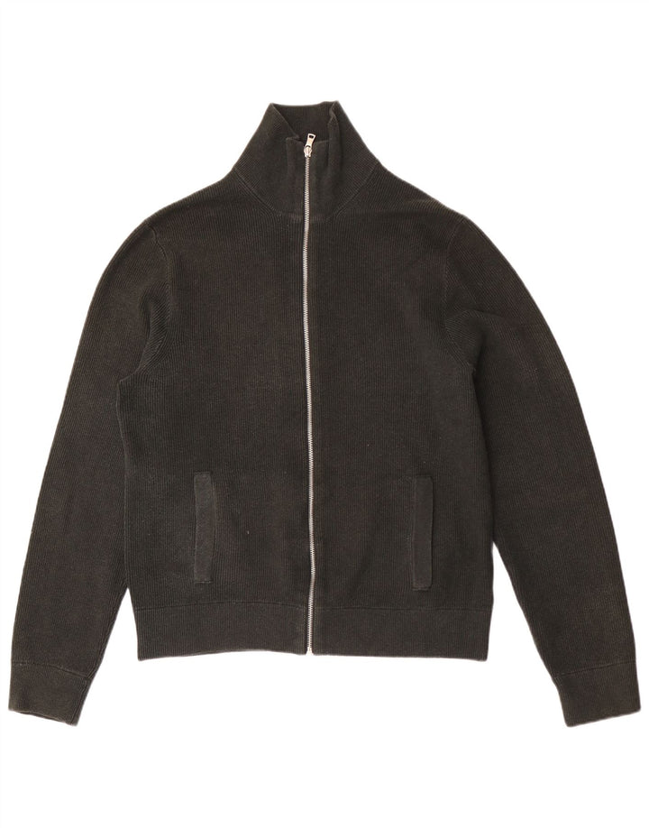 Marks & Spencer Męski sweter rozpinany, duży, zielony, poliester