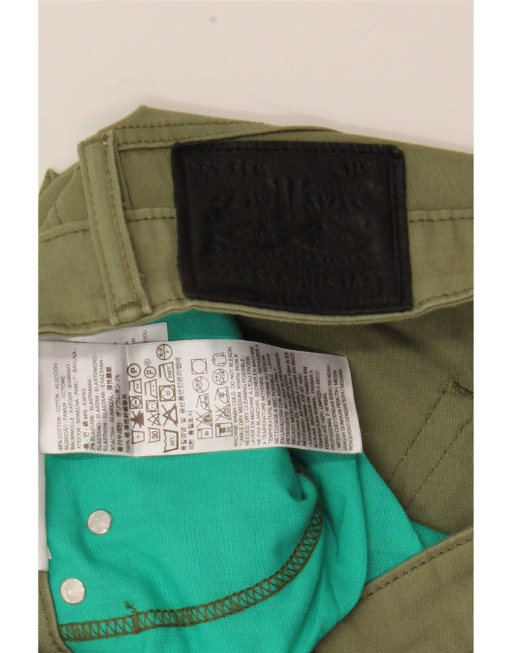 Męskie jeansy Levi's 511 Slim W33 L34, bawełna khaki