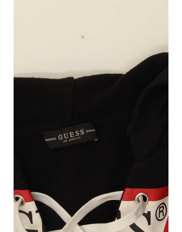Damska bluza z kapturem Guess Graphic UK 14, średnia czarna