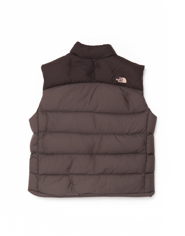 Męska wyściełana kamizelka The North Face UK 42 XL, szary nylon z blokami kolorów