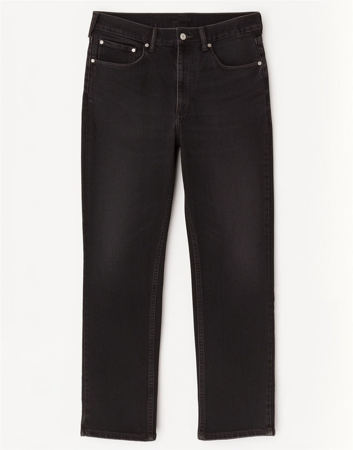 Damskie jeansy Levi's 505 Straight W36 L29 Czarne bawełniane