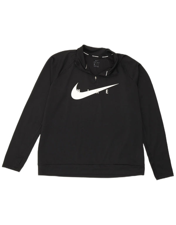 Damski dres Nike Dri Fit Graphic Pullover Top UK 16, duży czarny