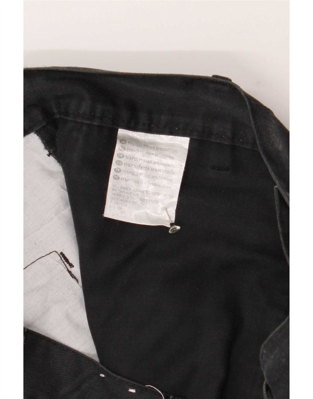 Męskie proste spodnie cargo Dickies W32 L30 Czarny poliester