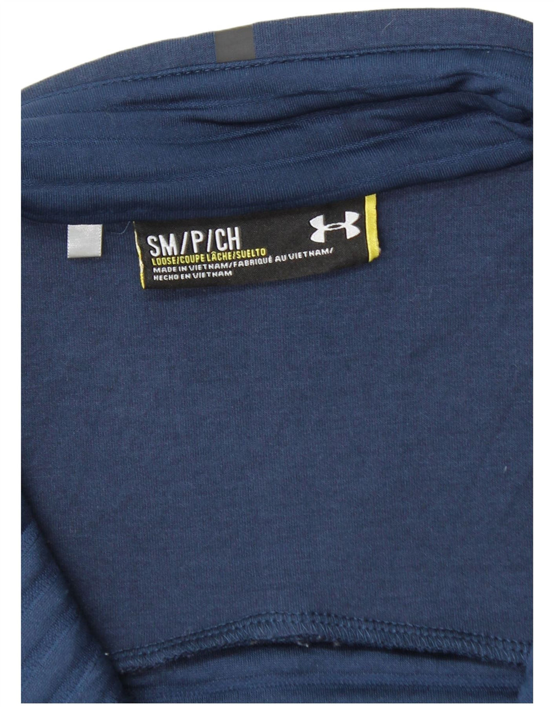 UNDER ARMOUR Mens Zip Neck Pullover Tracksuit Top Small Navy Blue