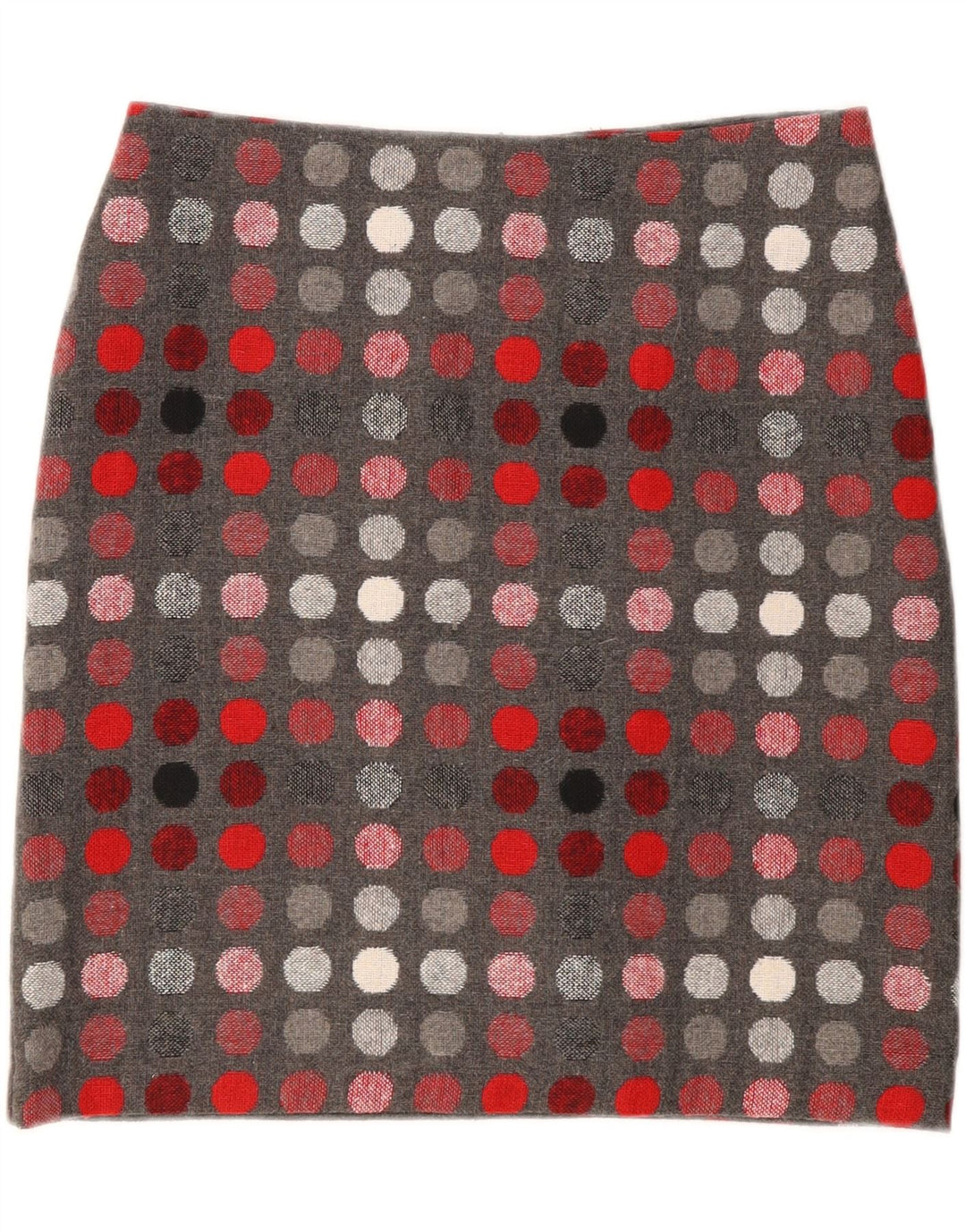Marks & Spencer Damska prosta spódnica UK 12 Medium W30 Szara w kropki
