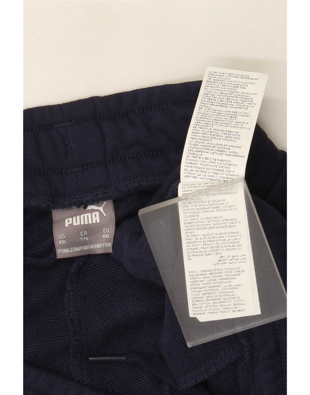 Męskie spodenki sportowe Puma 2XL Granatowe, bawełniane