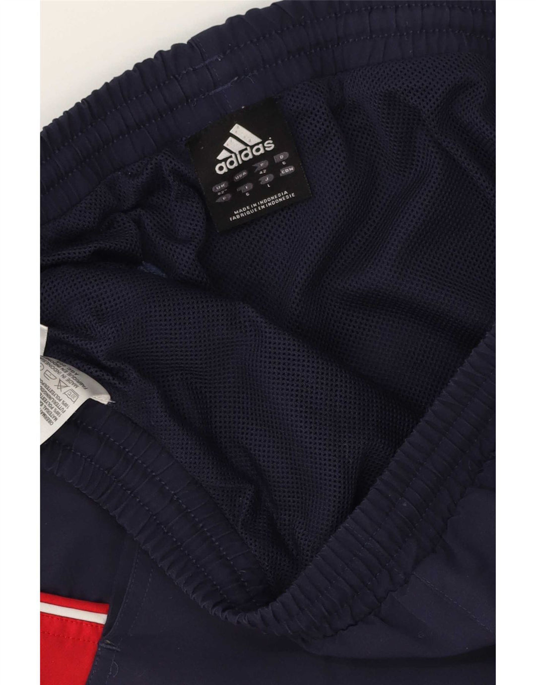 Męskie spodenki sportowe Adidas, średni granatowy, poliester z blokami kolorów