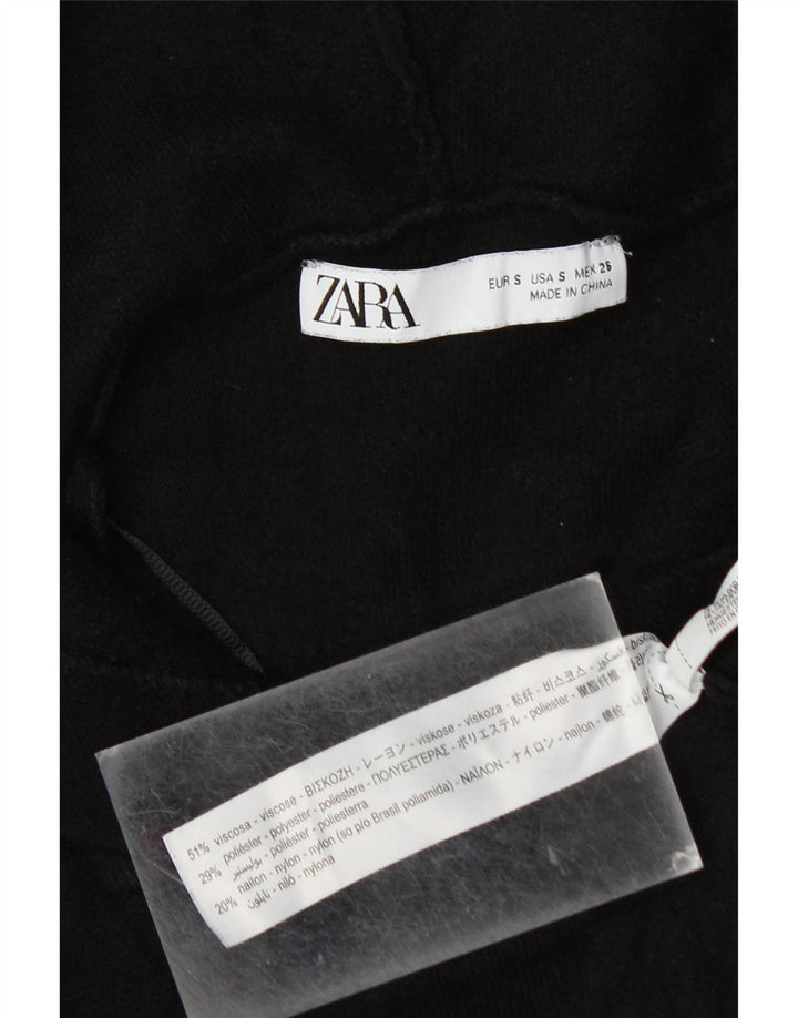 Damski sweter oversize Zara UK 10 Small, czarna wiskoza