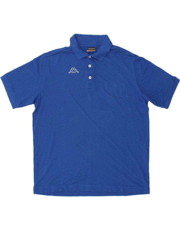 KAPPA Mens Polo Shirt Large Blue Cotton Vintage Kappa and Second-Hand Kappa from Messina Hembry 
