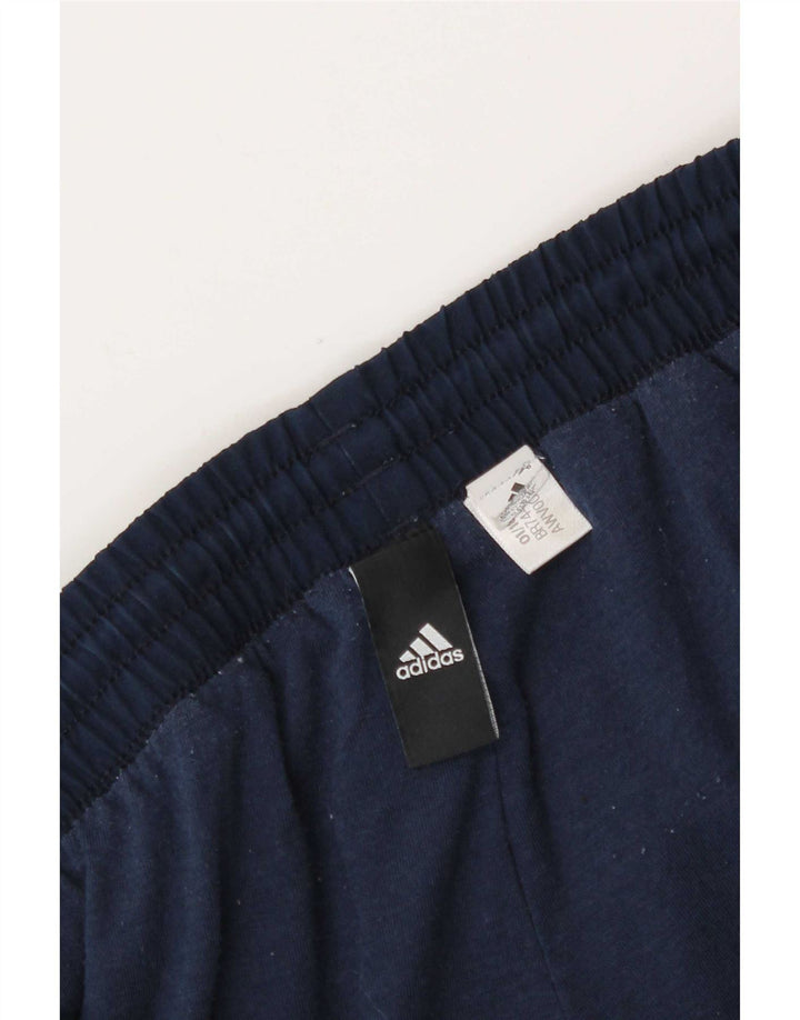Męskie spodnie dresowe Adidas, duże, granatowe