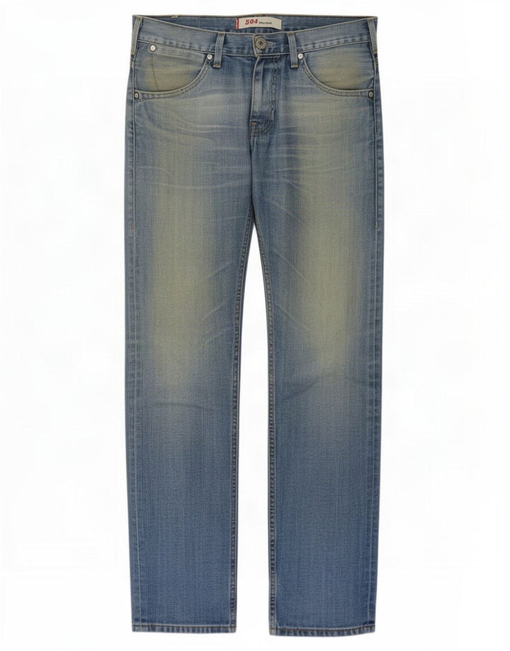 Męskie jeansy Levi's 504 Straight W36 L30 Niebieskie