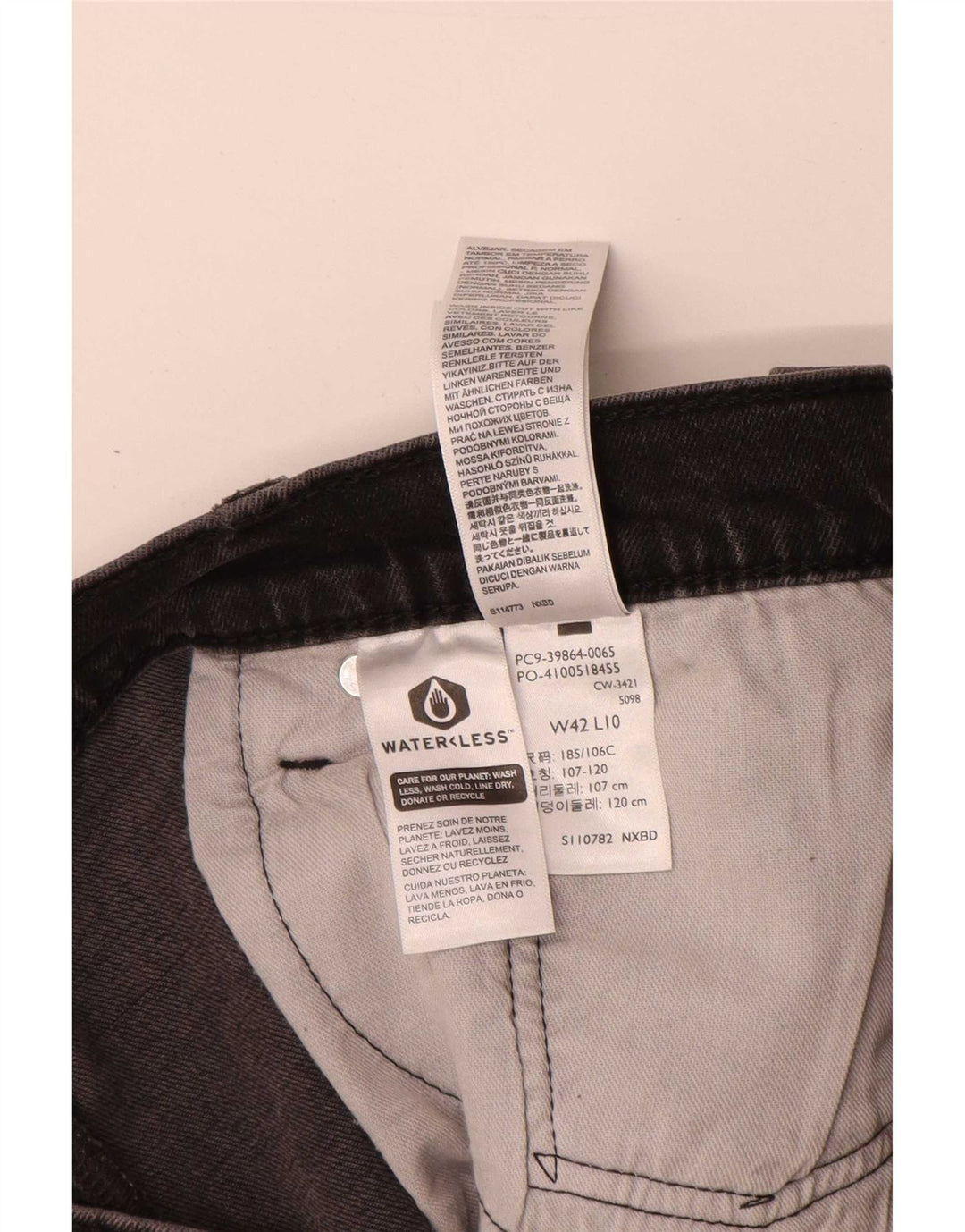 Męskie spodenki jeansowe Levi's 405 W42 2XL Szara bawełna