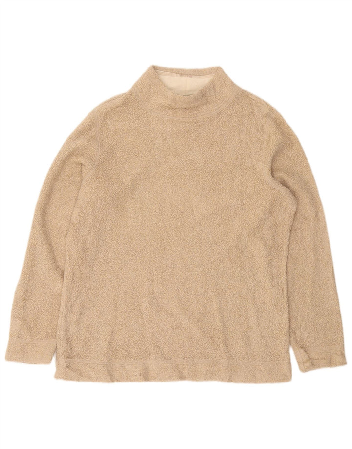 Damski sweter polarowy L.L.Bean UK 14, średni beż, akryl