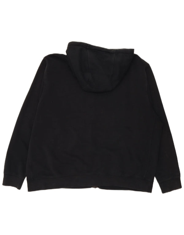 Męski sweter z kapturem i zamkiem Nike, 2XL, czarna bawełna