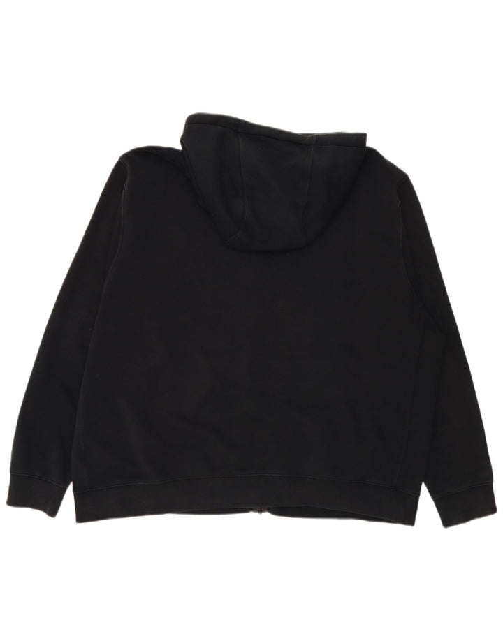 Męski sweter z kapturem i zamkiem Nike, 2XL, czarna bawełna