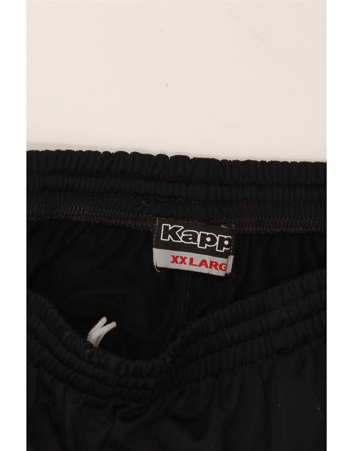 KAPPA Womens Tracksuit Trousers 2XL  Black Polyester Vintage Kappa and Second-Hand Kappa from Messina Hembry 