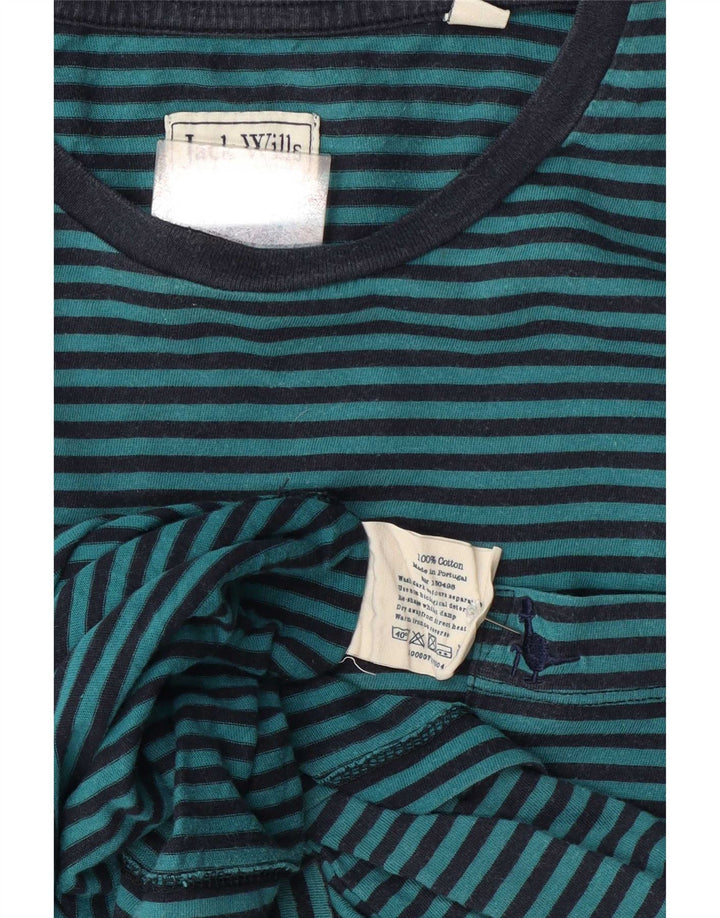 T-shirt męski Jack Wills, bawełniany, w kolorze średniego niebieskiego w prążki