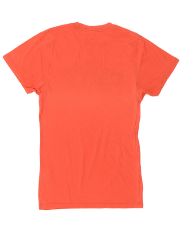 Męski T-shirt Vans Custom Fit z grafiką, top XS, pomarańczowy, bawełniany