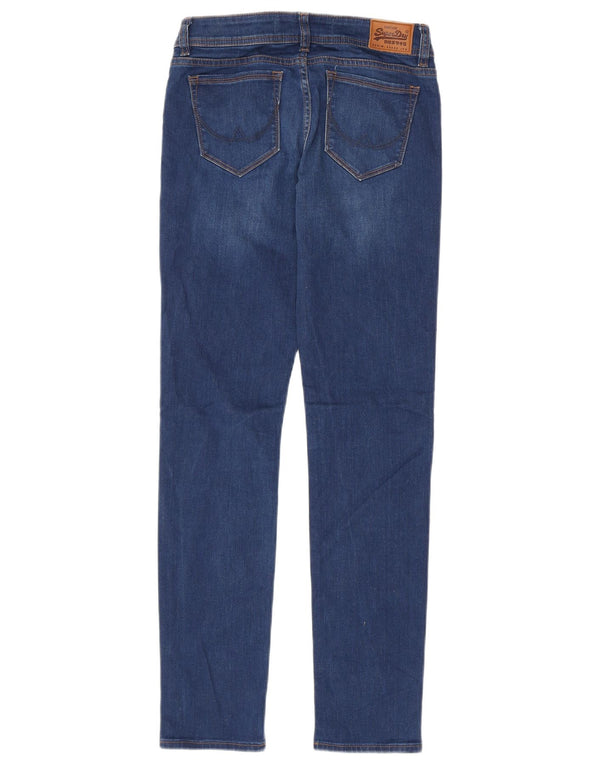 Damskie jeansy Superdry Imogen Slim W26 L32 Niebieskie, bawełniane
