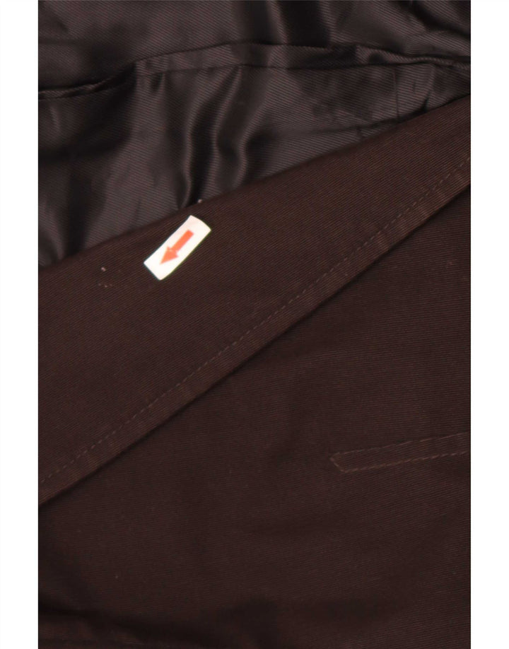 Zara Męska marynarka wojskowa zapinana na 2 guziki EU 54 XL, brązowa, bawełniana