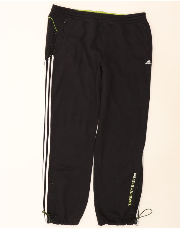 Męskie spodnie dresowe Adidas z grafiką, 2XL, czarne, bawełniane