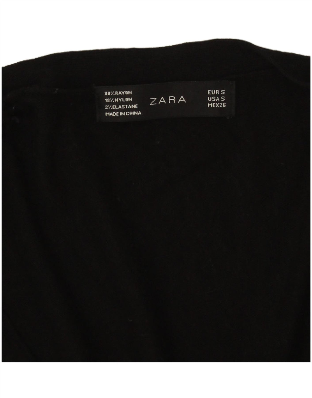 Sweter damski Zara Cardigan UK 10 Small Black Rayon