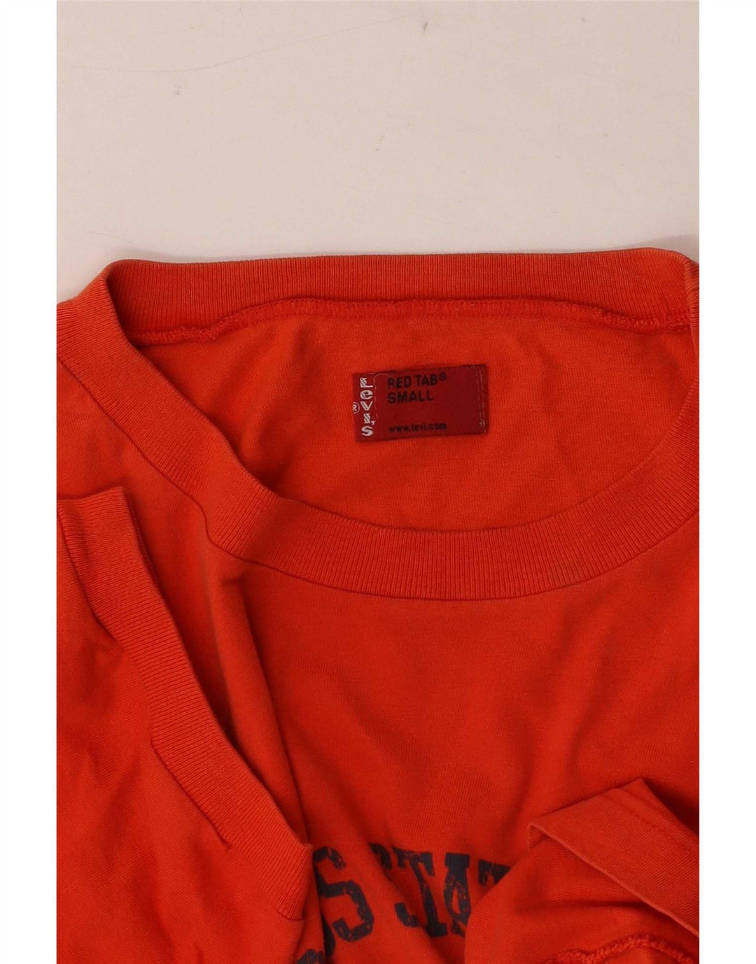 Męski T-shirt z grafiką Levi's, mały, pomarańczowy