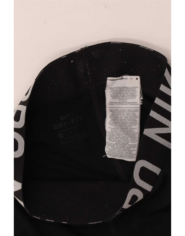 Legginsy damskie Nike, małe, czarne, poliestrowe