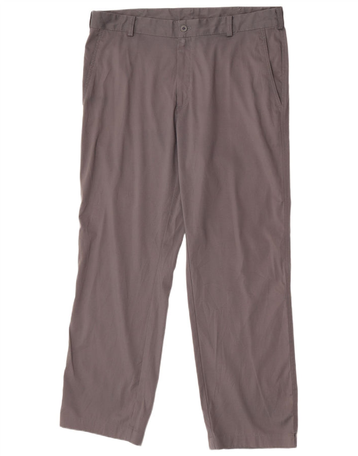 Męskie spodnie chino Nike Dri Fit Straight W36 L30 Szary poliester