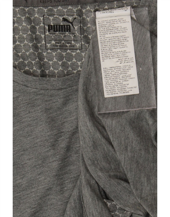 PUMA Mens T-Shirt Top Large Grey Polyester Vintage Puma and Second-Hand Puma from Messina Hembry 