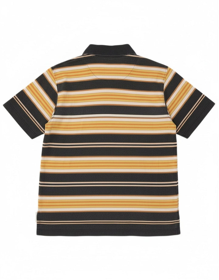 Męska koszulka polo Marlboro Classics, mała, żółta, bawełniana w paski