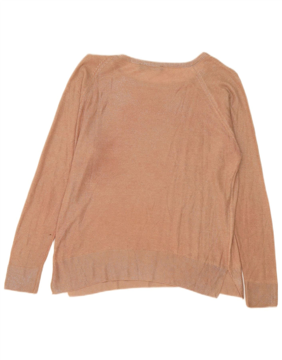Sweter damski Zara z dekoltem w łódkę UK 14 średni beż