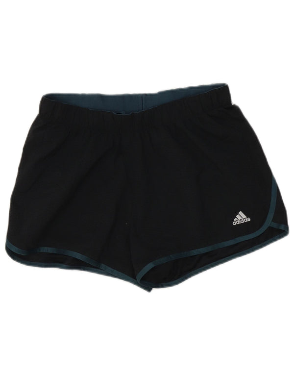 Damskie spodenki sportowe Adidas UK 10, małe, czarne, poliestrowe