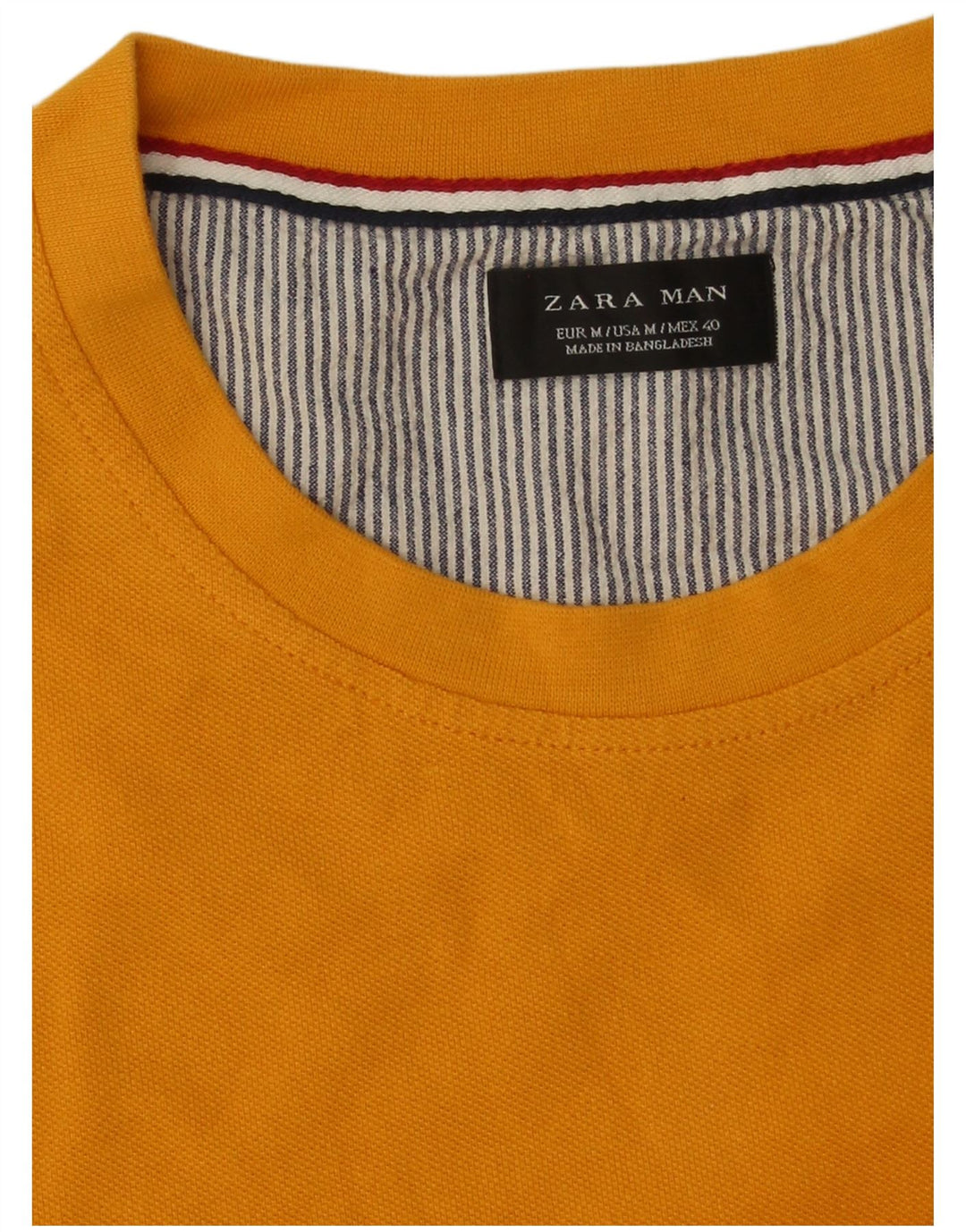 T-shirt męski Zara, średni żółty