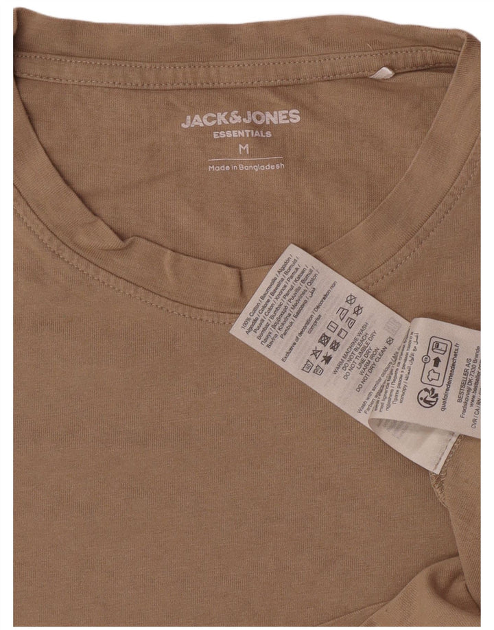 T-shirt męski Jack & Jones, bawełniany, średnio brązowy
