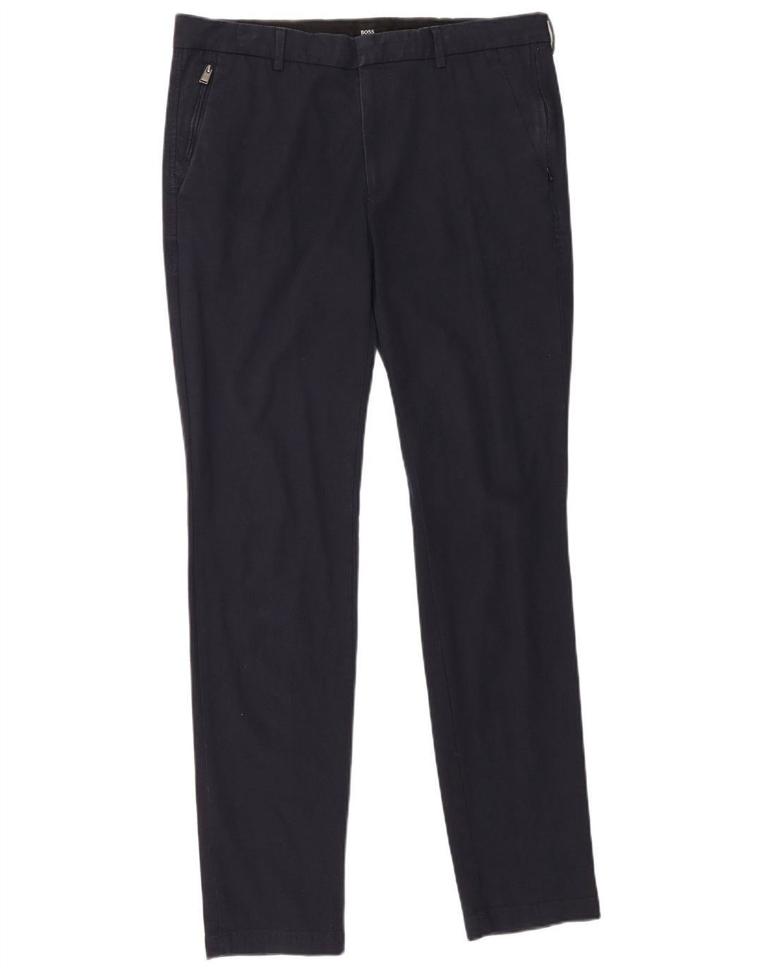 Męskie spodnie Chino Travel Slim HUGO BOSS IT 48 Medium W34 L32 Granatowe