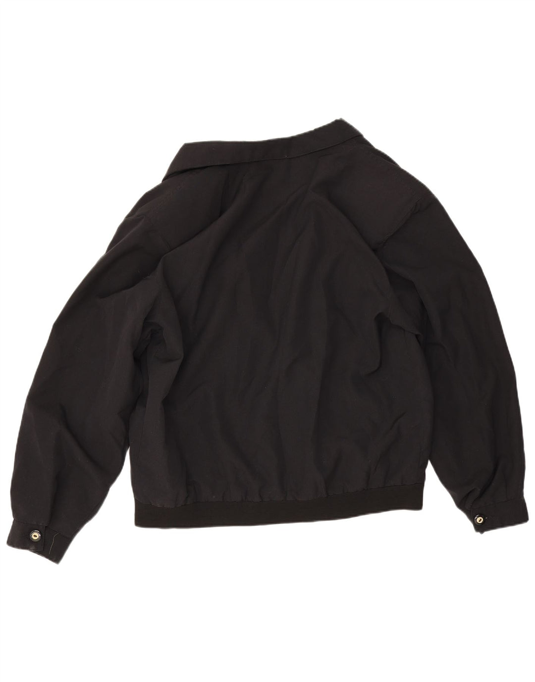 Męska kurtka bomber w stylu vintage, duża, czarna, bawełniana