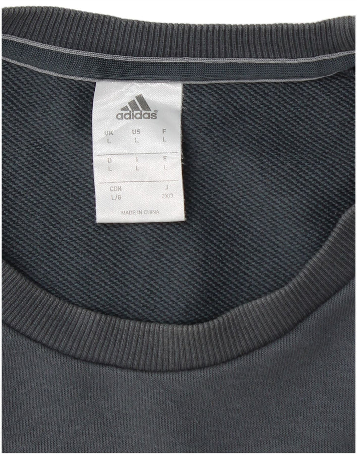 Bluza męska ADIDAS Climalite, duża, bawełniana, granatowa