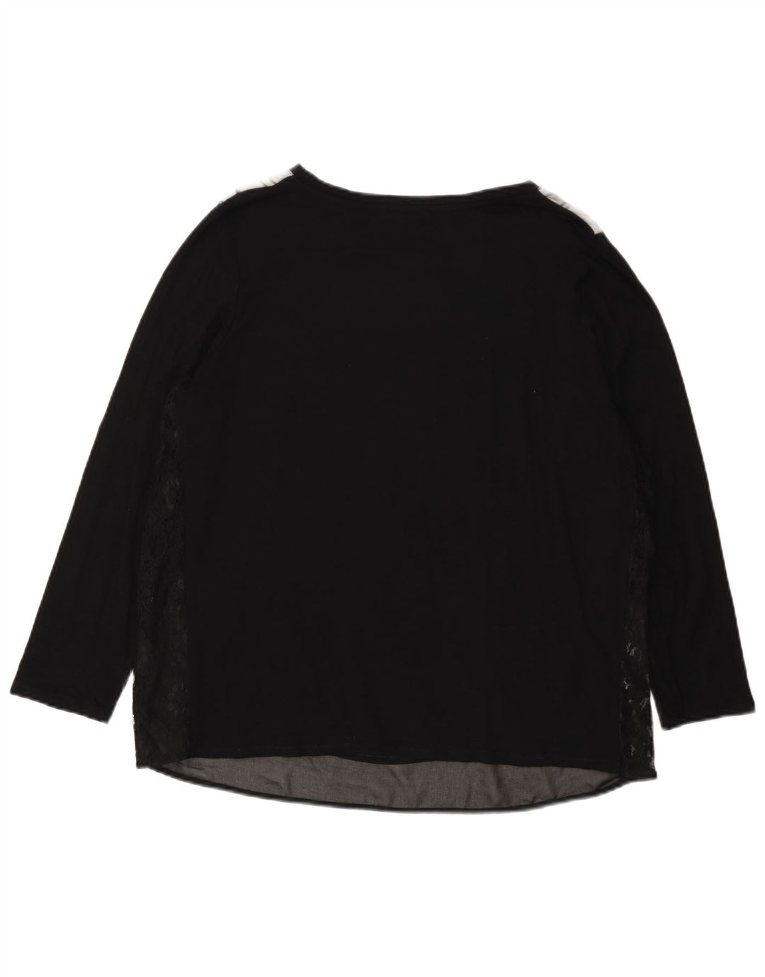 Damski top graficzny ELENA MIRO z długim rękawem, UK 18 XL, czarny