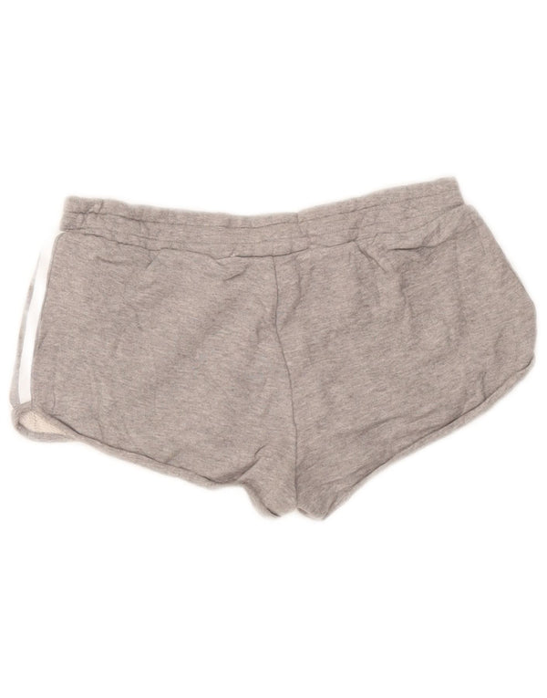 Damskie spodenki sportowe Adidas UK 10 Small, szare, bawełniane