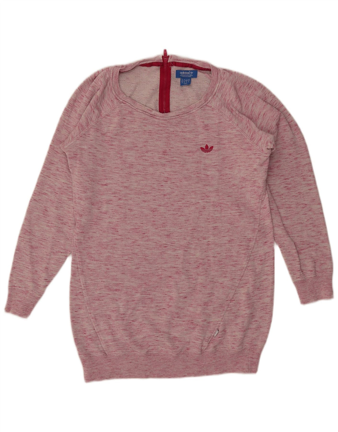 Bluza damska Adidas Jumper UK 12 Średnia różowa bawełniana nakrapiana