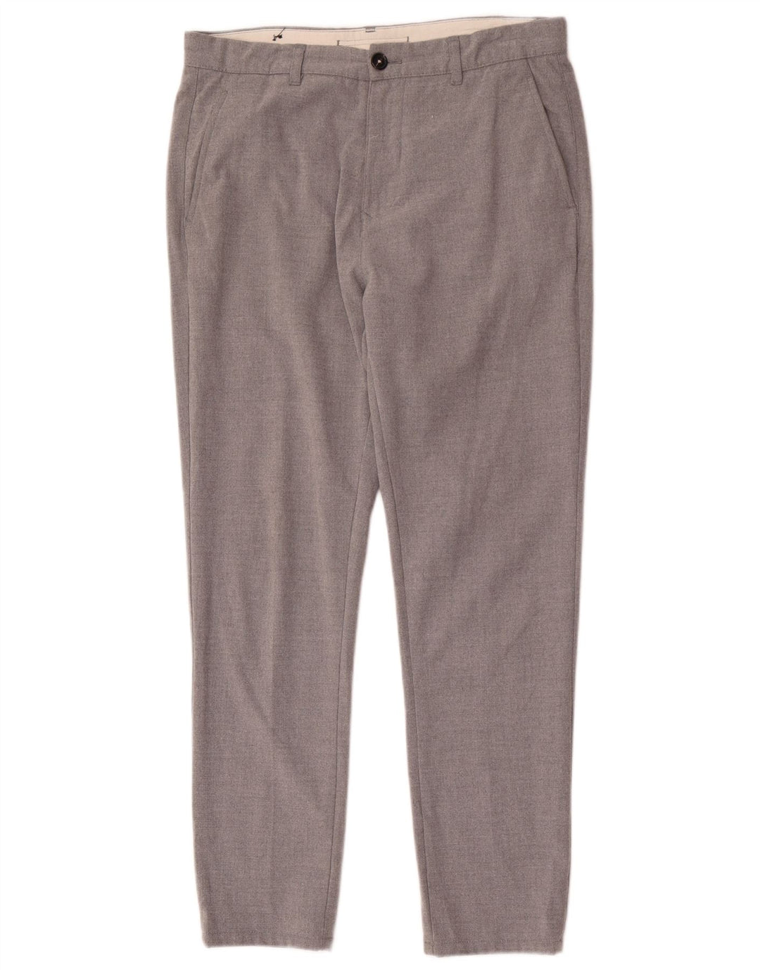 Męskie spodnie chino Zara EU 42 Large W32 L28 Szary poliester