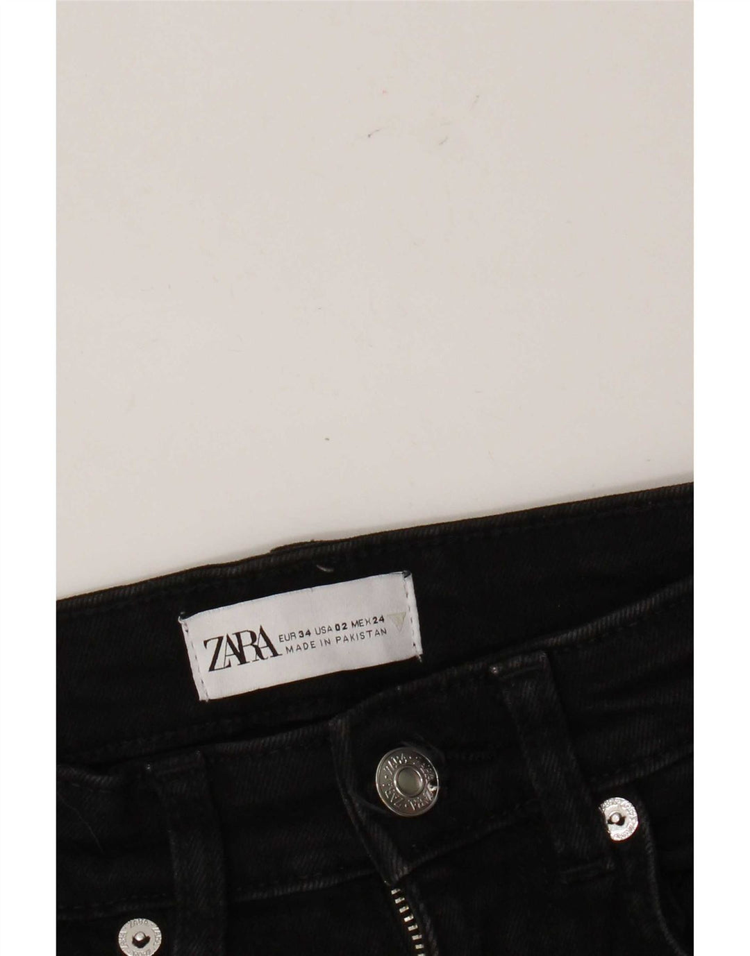 Damskie jeansy rozkloszowane Zara EU 34 2XS W24 L25 Czarne