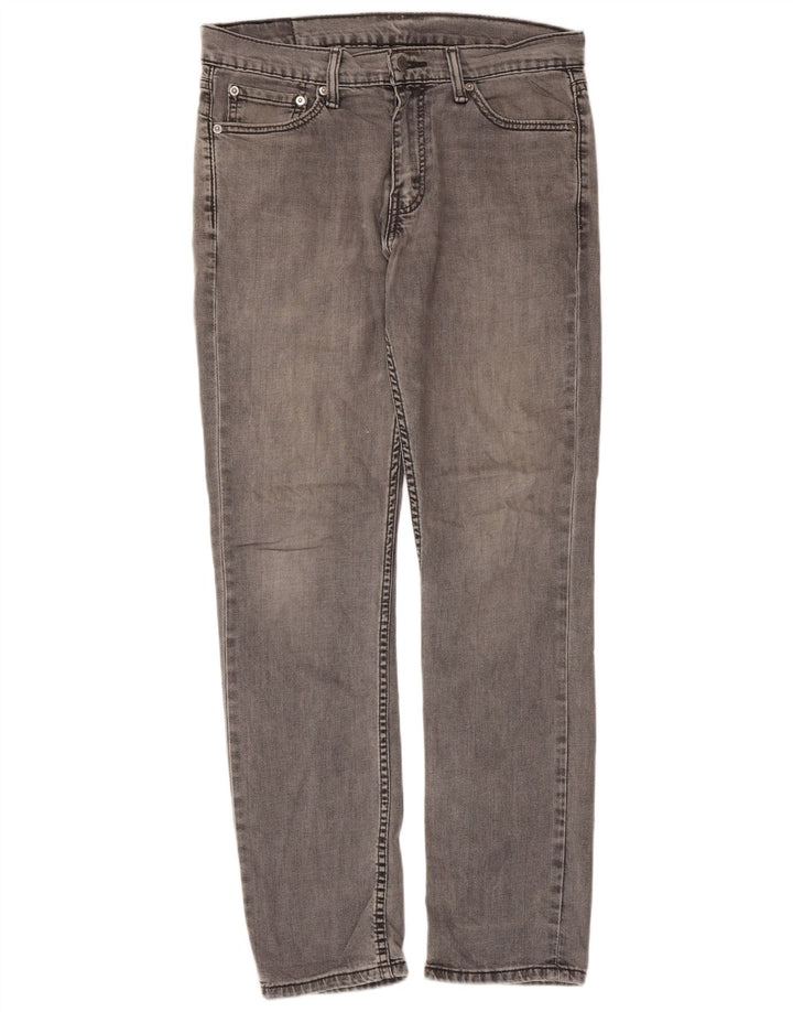 Męskie jeansy Levi's 511 Slim W33 L32 Szara bawełna