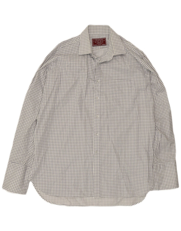 Koszula męska Charles Tyrwhitt rozmiar 42 16 1/2 duża bawełniana biała kratka