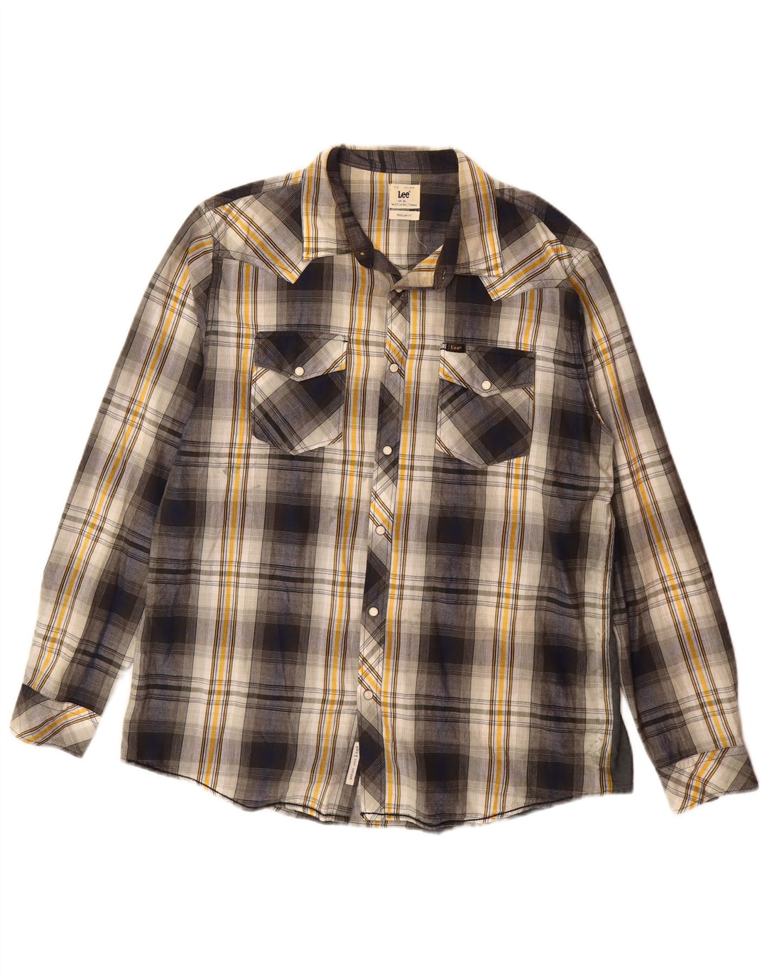 LEE Mens Regular Fit Flannel Shirt XL Multicoloured Check