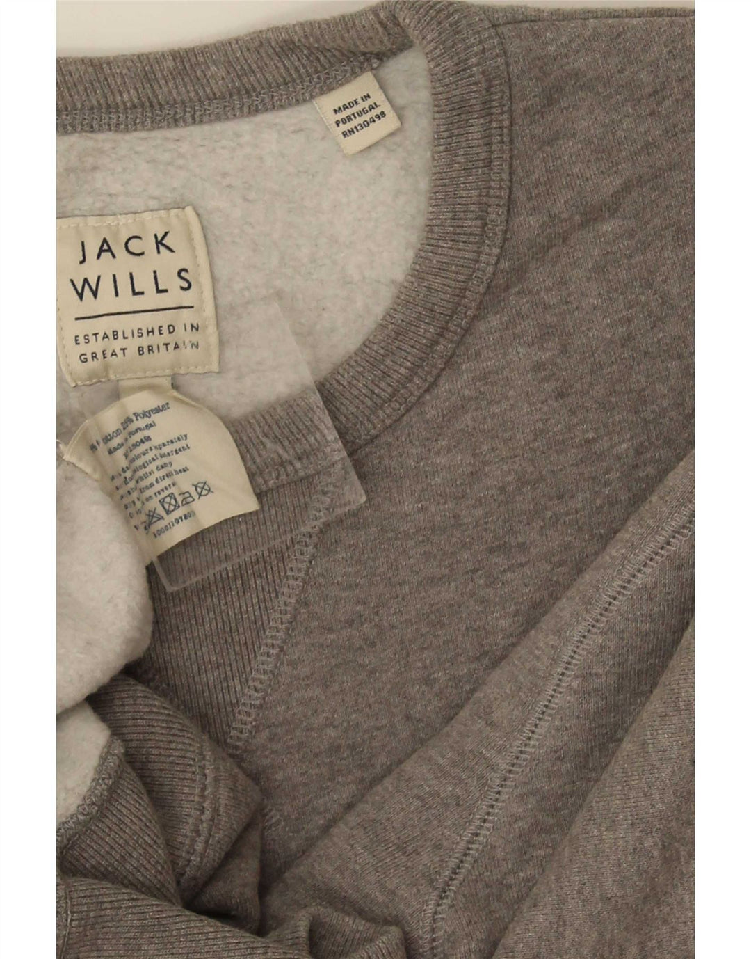 Męska bluza dresowa Jack Wills, średnioszara, bawełniana
