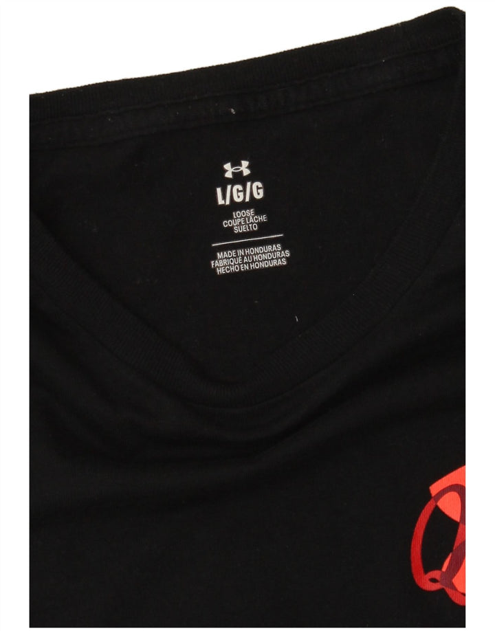 Męski T-shirt z grafiką Under Armour, duży, czarny