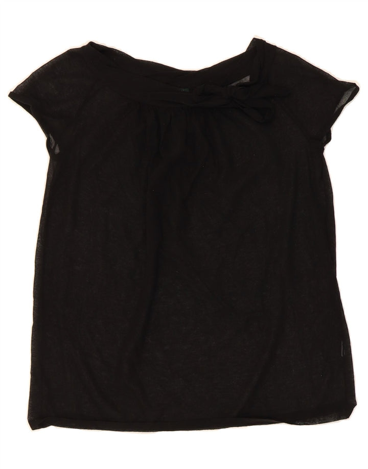 J. CREW Womens Blouse Top UK 12 Medium Black Vintage J. Crew and Second-Hand J. Crew from Messina Hembry 